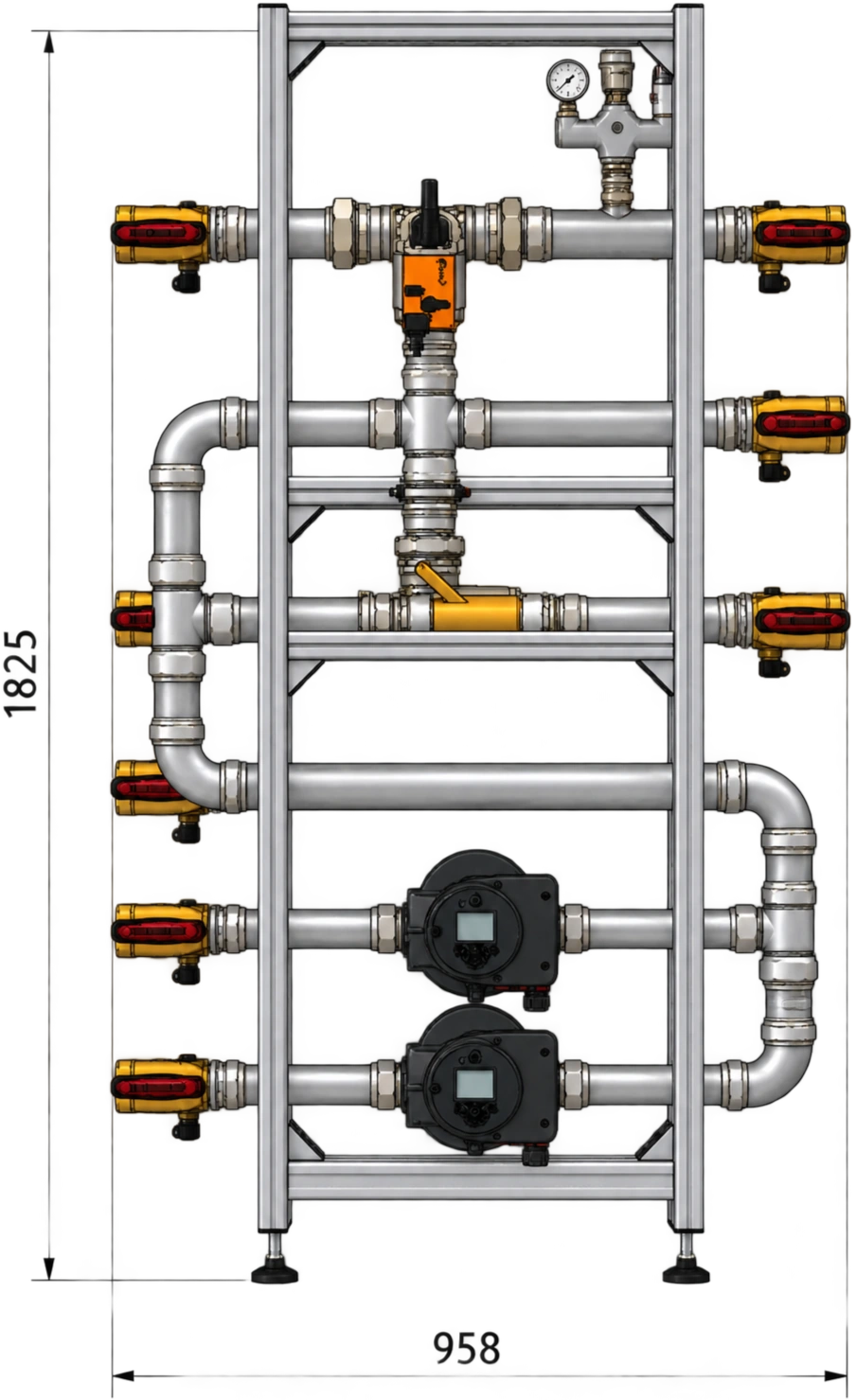 CircleFresh hydraulische Systemebene zur Einbindung von Erzeugern, Speichern und Verbraucherkreisen
